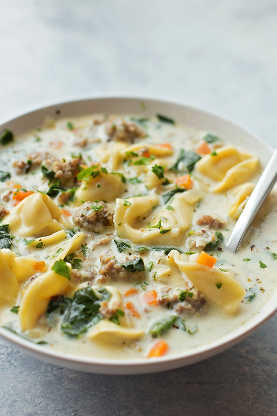 tortellini sausage soup