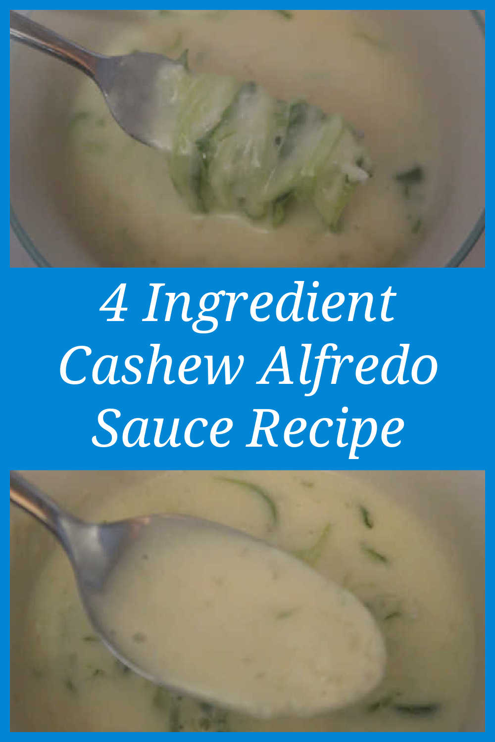 Cashew Alfredo Sauce Recipe – How to make the best easy, creamy garlic sauce that can be vegan, paleo, keto and dairy free friendly – with video.