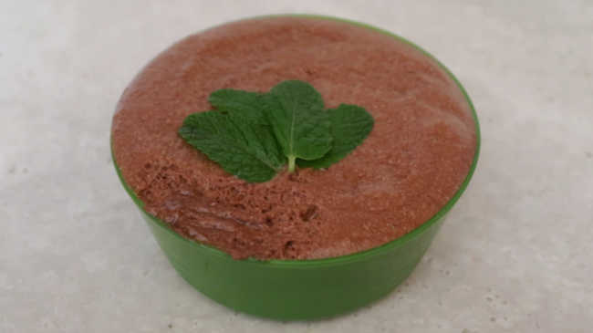 Mint chocolate mousse