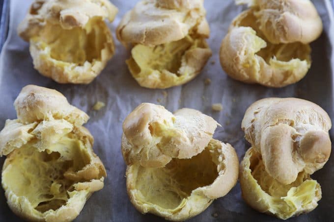 Homemade Cream Puffs, plus a bonus tip on how to freeze choux pastry ahead of time for almost instant cream puffs!