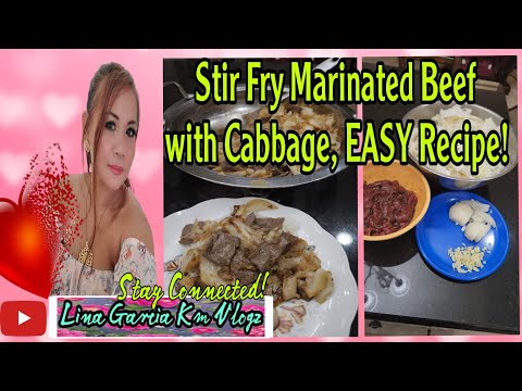 Marinated beef stir fry with Cabbage Simply Delicious Recipes