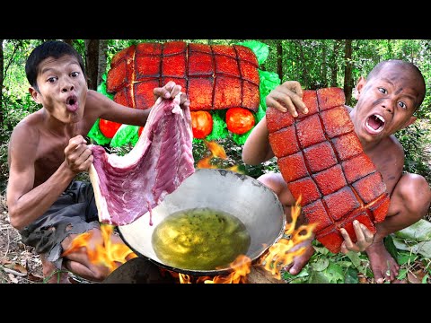 Cook Pork Belly - Cooking For Food Eating Delicious