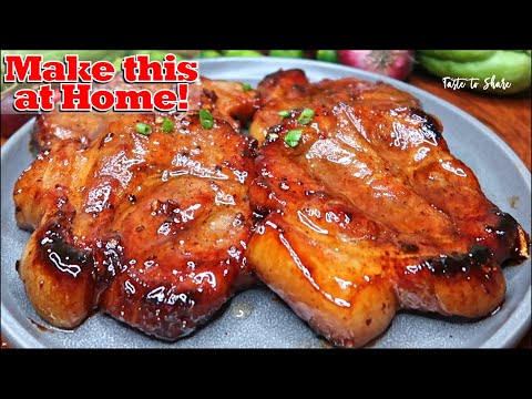 Amazing! SECRET to a Delicious PORK recipe that melts in your mouth 💯✅ SIMPLE WAY to COOK Pork Steak