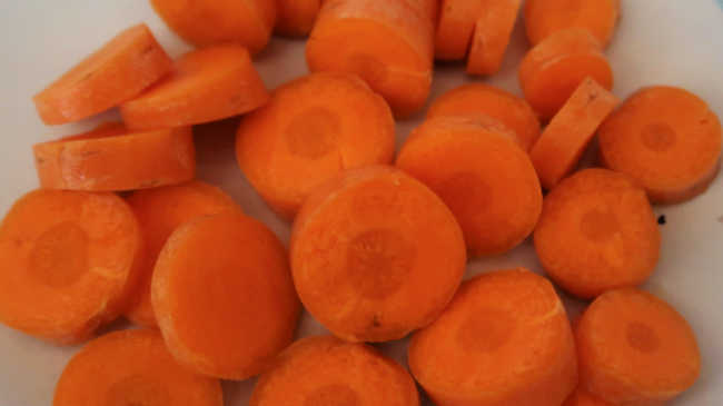 Chopped carrots