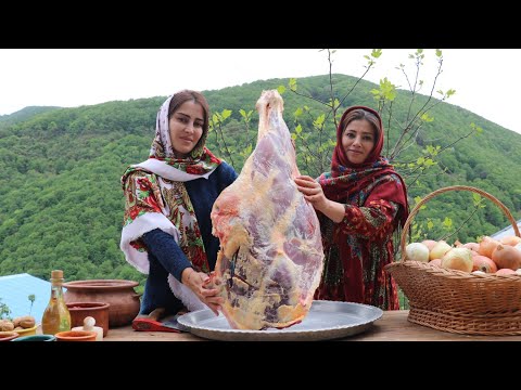 Mossama! Beef Leg Meat and Onions Turned To Delicious Food ♧ Rural Cooking Vlog