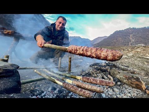 I Went to the Mountains to Cook Juicy Kebab Like Our Forefathers! Relaxing Nature Cooking