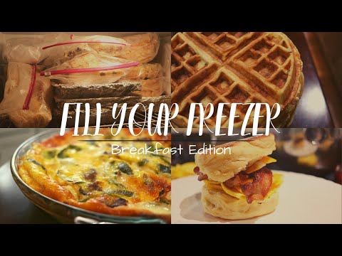 Batch Cooking FREEZER MEALS: Breakfast Edition | Easy + Delicious