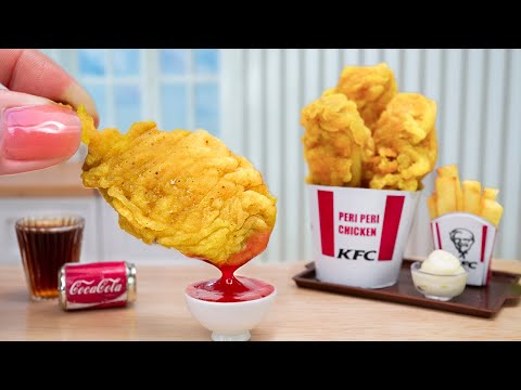 Crispy Miniature KFC Fried Chicken Recipe Idea by Mini Yummy 🍗 ASMR How To Make Chicken Peri Peri