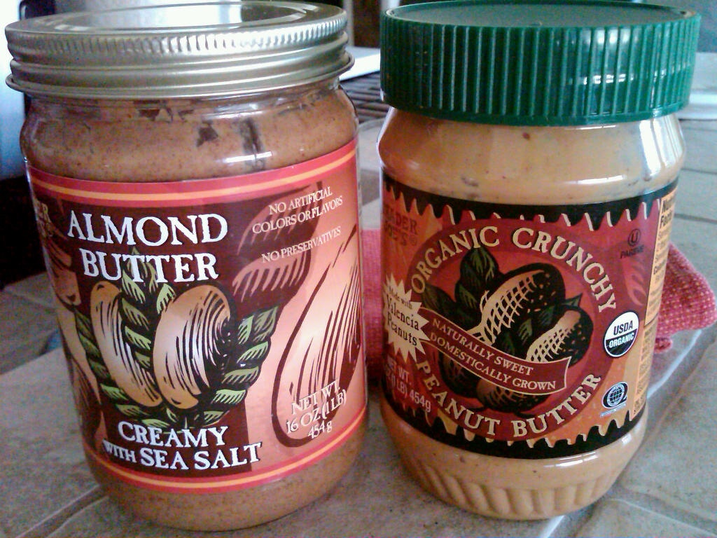 Organic nut butters for a healthy source of fats