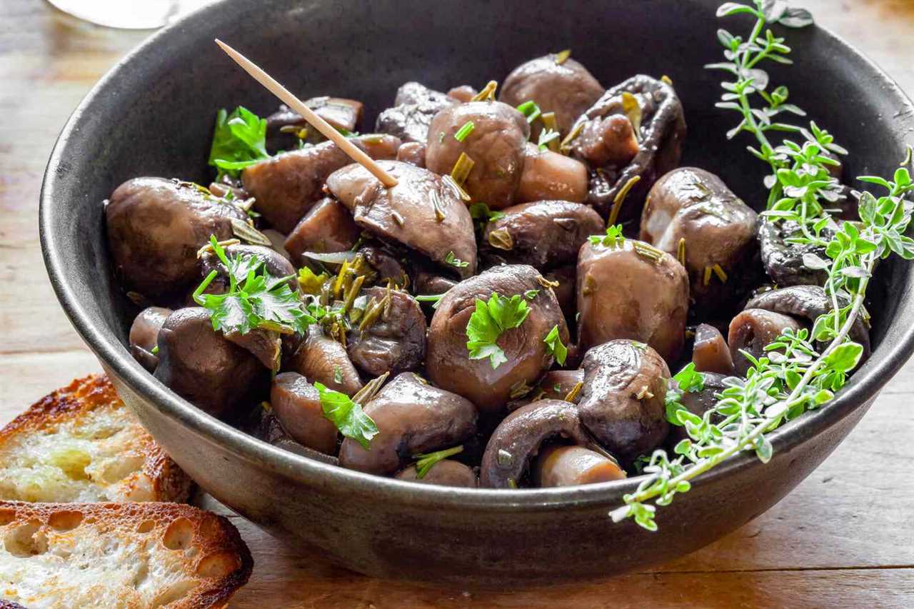 Herbs for enhancing the flavor of mushroom dishes