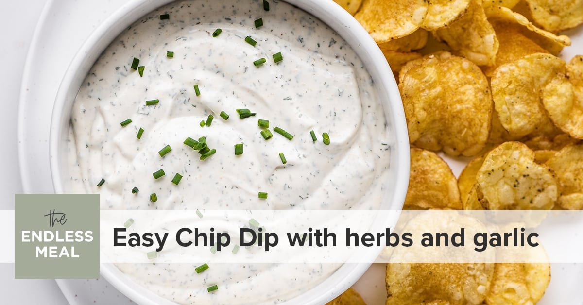 Herbs for making homemade dips