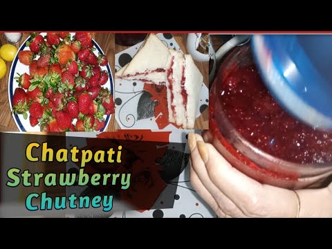 Chatpati Strawberry Chutney #delicious #cooking #recipes