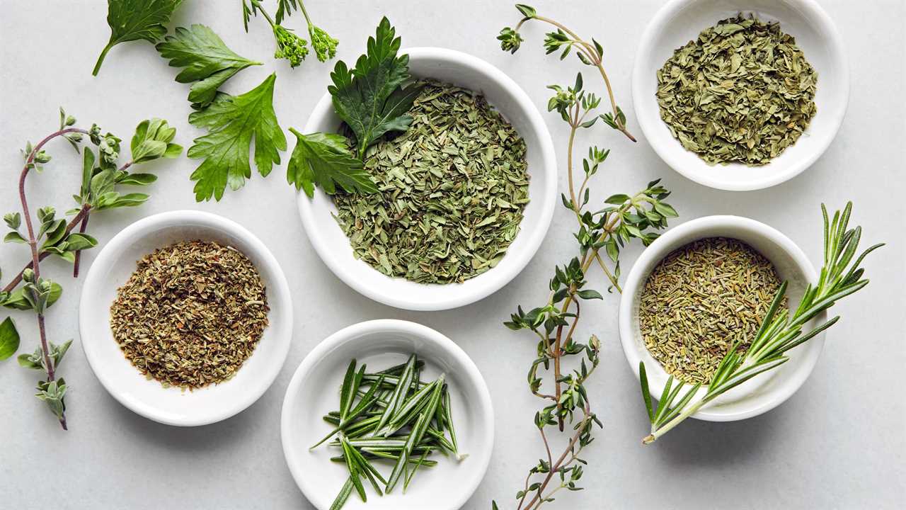 On sunny spring day in the village, two young women gathered herbs from the yard and prepared lavash