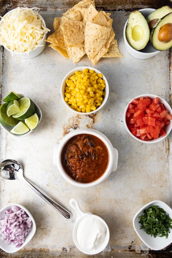 You’ve got to love 5 Ingredient Taco Soup both for the exuberantly flavourful taco flavour and for the incredible ease with which it’s prepared. Any meal that comes together in 15 minutes and makes my whole family happy has my heart and this quick and easy soup fits that bill! As if that wasn’t enough to recommend this taco soup is customizable based on your own personal preferences and what you have on hand.