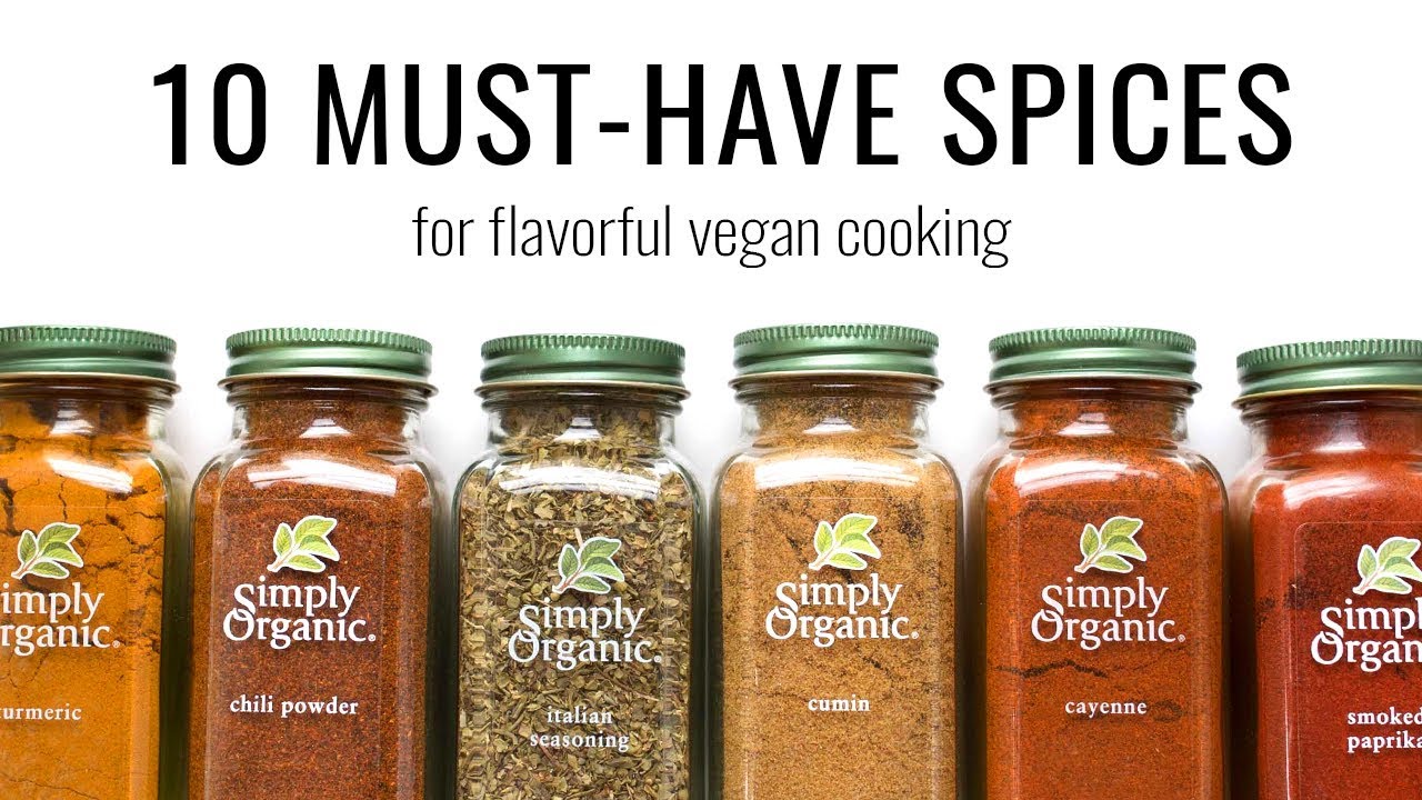 Spices for vegetarian and vegan cooking
