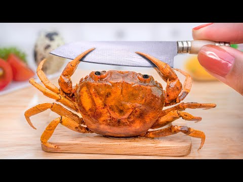 Catch And Cook BEST EVER Spicy Miniature Chilli Crab 🦀 Singapore Style Recipe 🦀 Mini Yummy ASMR