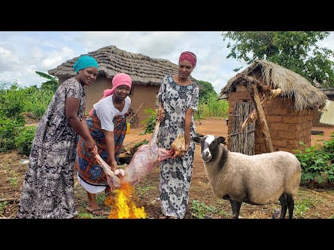 lamb Meat Recipe | Cooking Most Appetizing Delicious Village Food | African Village Life.