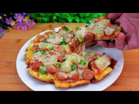 Bread pizza❗️ Easy and quick recipe for the whole family!