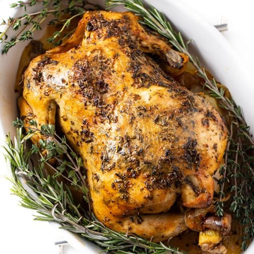 Herbs for seasoning roasted chicken