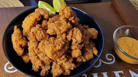 Crispy, juicy and soo delicious! Fried Chicken Chunks!||