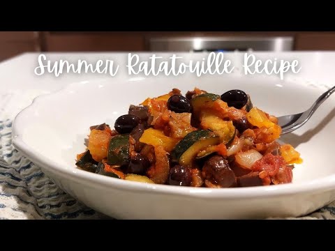 Summer Ratatouille Recipe: Niçoise-Style Roasted Vegetable Stew with Black Olives