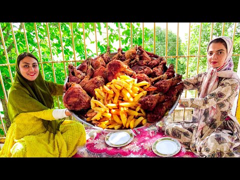 even Trump would like this,How to cook fried chicken on the weekend- easy recipe, village style