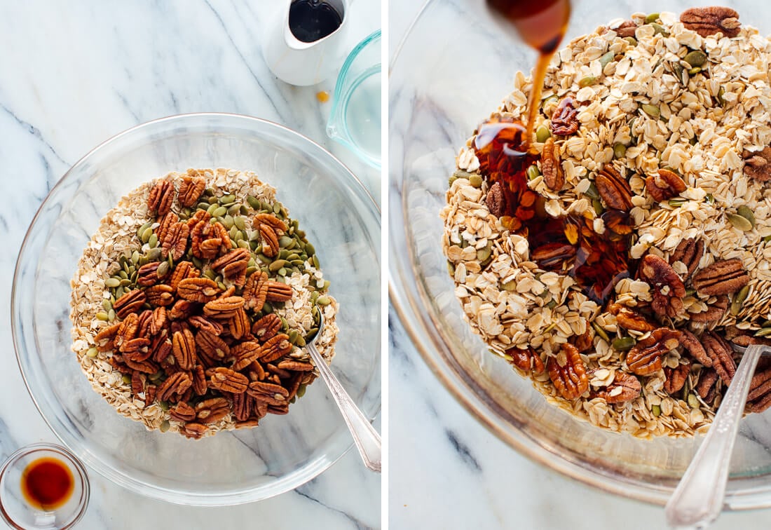 Organic fruit granola recipes for a healthy breakfast