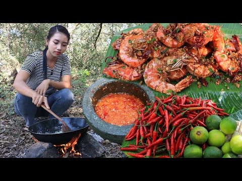 Amazing cooking shrimp crispy with garlic fried recipe - Amazing cooking