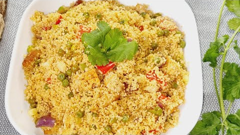 Vegan Tofu and Couscous Stir-Fry Bowl #rezept #tofu #vegan #healthy