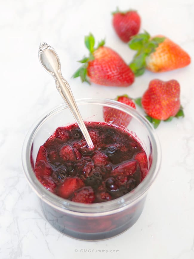 Organic fruit compote recipes for a healthy topping