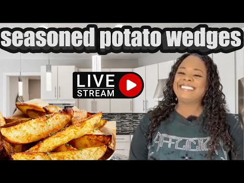 In The Kitchen With Gina Young is going live! Seasoned Potato Wedges
