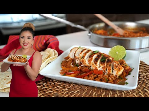 The Best Ever CHICKEN FAJITAS and RICE SKILLET Easy and Simple Recipe Everyone will Love