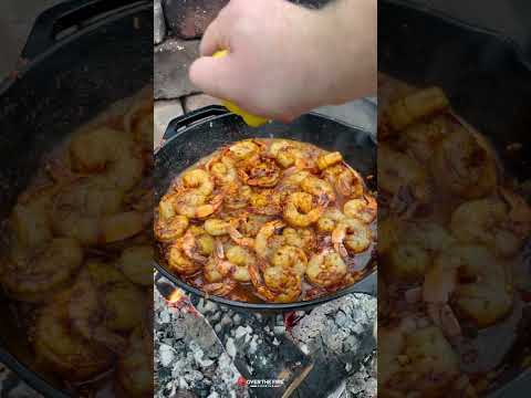 Spanish Garlic Shrimp Recipe | Over The Fire Cooking by Derek Wolf