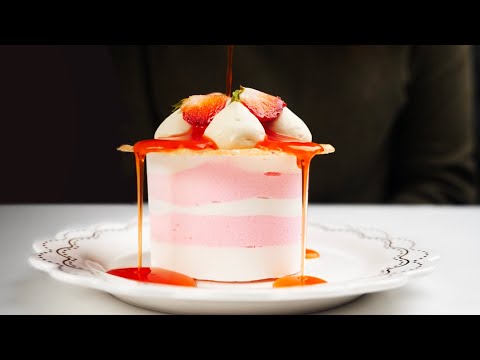 Delicious Crunchy Strawberry Dessert Recipe | How To Cook That Ann Reardon
