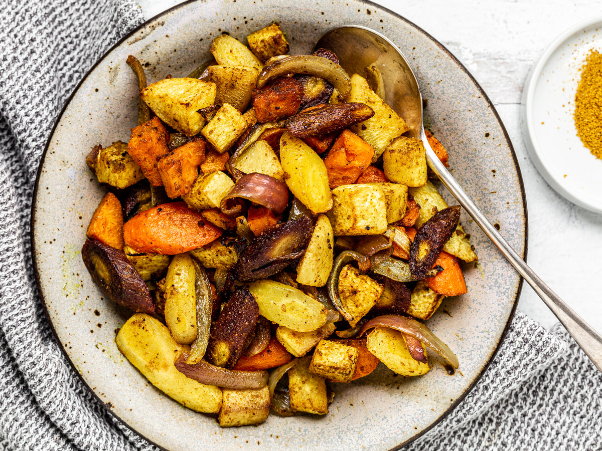 European spice combinations for vegetable roasts