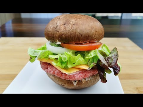 Delicious italian recipe 🇮🇹 Giant mushrooms burger