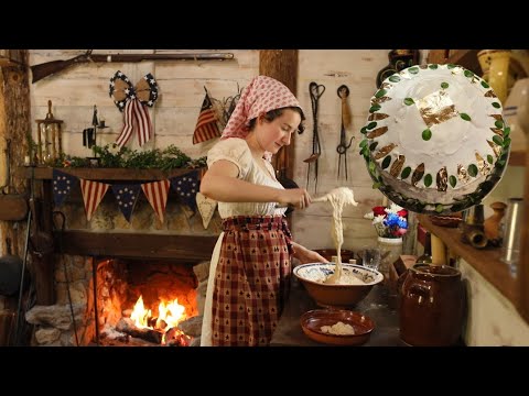 The Cake That America Forgot 1796 Independence Cake |Fire Cooking| Real Recipe ASMR