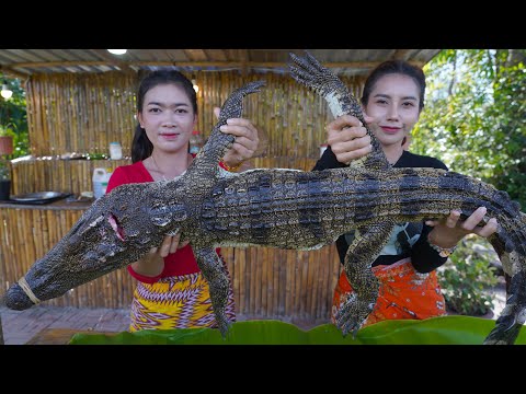 Crocodile food cook recipe and eat delicious - Amazing cooking