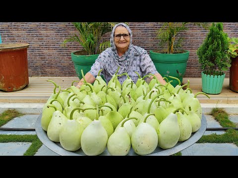 BOTTLE GOURD | Lauki Chana Dal recipe By Granny| Delicious Bottle gourd recipe | Veg Village food