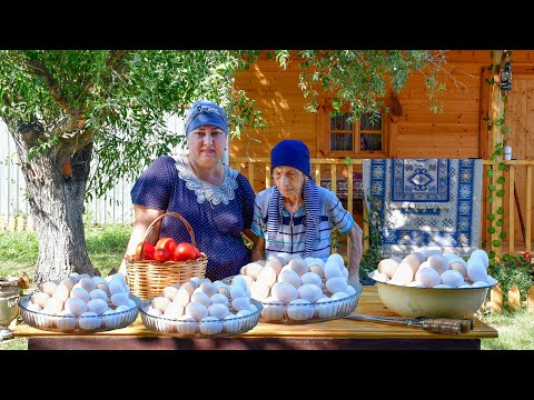 100 EGG 100 TOMATO | Unusual Delicious Village Recipe