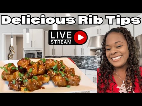 In The Kitchen With Gina Young is going live! Ribs Tips Recipe Stove Top