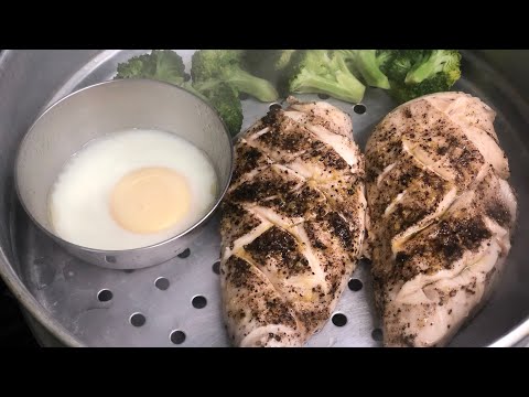 Steam Chicken Recipe | GYM DIET SPECIAL STEAM CHICKEN | LEMON AND PEPPER STEAM CHICKEN RECIPE