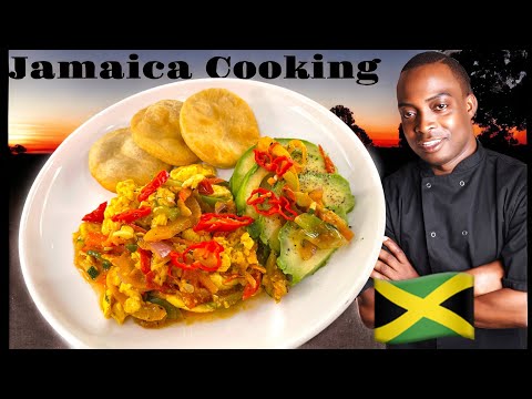 Jamaican Fried dumpling AND ackee 📍🇯🇲 ￼ happy independent day 2023