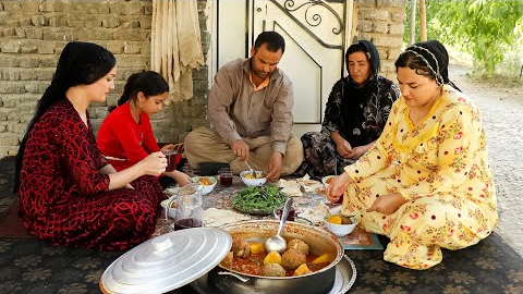 Meatball | traditional Iranian cooking | village life in IRAN