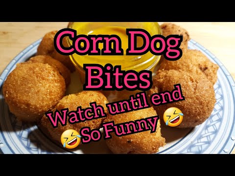 Amazing Corn Dog Bites #snack #food #cooking #recipe #delicious #easy #eating