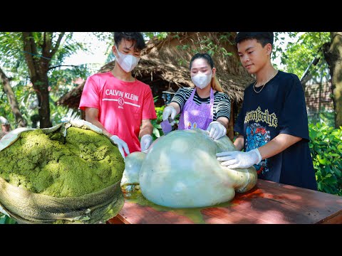 COW Intestine delicious recipe - How to cook sour creamy cow intestine - Cooking with sros