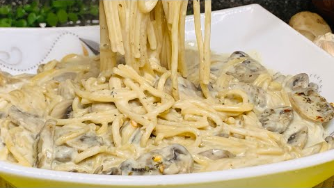 One pot creamy mushrooms pasta/ Easy to make homemade 15 minutes Recipe/