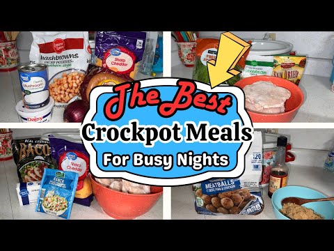 Our Top 4 Crockpot Dinners || Easy Dinner Ideas for Busy Families