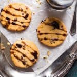 Vegan + Paleo Cranberry Pistachio Shortbread Cookies with Balsamic Reduction - Gluten free shortbread cookies with crunchy pistachios, chewy cranberries and tangy balsamic reduction! They're a healthy cookie for Christmas! | Foodfaithfitness.com | @FoodFaithFit