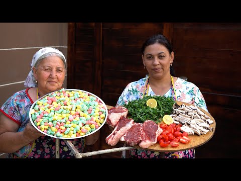 Grandma's Famous Homemade Candy: Veal Roasted with Mushrooms and Vegetables асмр